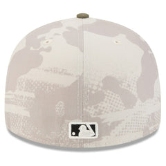 Tampa Bay Rays 2025 Armed Forces Day 59FIFTY Fitted Hat - Light Beige/Olive | New Era