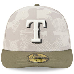 Texas Rangers 2025 Armed Forces Day 59FIFTY Fitted Hat - Light Beige/Olive | New Era