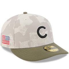 Chicago Cubs 2025 Armed Forces Day 59FIFTY Fitted Hat - Light Beige/Olive | New Era