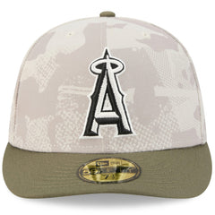 Los Angeles Angels 2025 Armed Forces Day 59FIFTY Fitted Hat - Light Beige/Olive | New Era