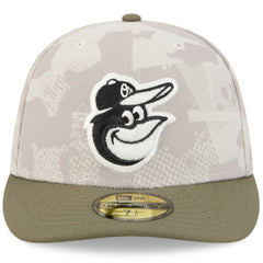 Baltimore Orioles 2025 Armed Forces Day 59FIFTY Fitted Hat - Light Beige/Olive | New Era