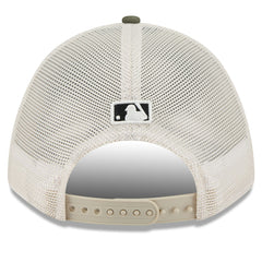 Los Angeles Dodgers 2025 Armed Forces Day 9FORTY M-Crown A-Frame Adjustable Hat - Light Beige/Olive | New Era
