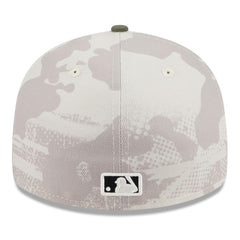 Los Angeles Dodgers 2025 Armed Forces Day Low Profile 59FIFTY Fitted Hat - Light Beige/Olive | New Era