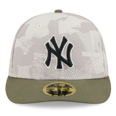 New York Yankees 2025 Armed Forces Day Low Profile 59FIFTY Fitted Hat - Light Beige/Olive | New Era