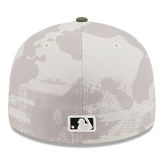 Toronto Blue Jays 2025 Armed Forces Day Low Profile 59FIFTY Fitted Hat - Light Beige/Olive | New Era