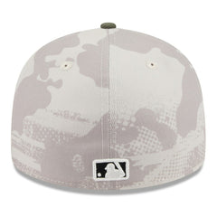 Houston Astros 2025 Armed Forces Day Low Profile 59FIFTY Fitted Hat - Light Beige/Olive | New Era