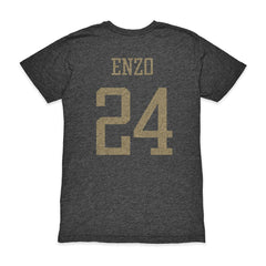 Enzo Fernández Argentina National Team 1863FC Player Vintage Tri-Blend T-Shirt / Soccer Outlet
