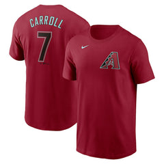 Corbin Carroll Arizona Diamondbacks Fuse Name & Number T-Shirt - Red | Nike