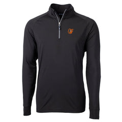 Baltimore Orioles Cutter & Buck Big & Tall Adapt Eco Knit Stretch Recycled Quarter-Zip Pullover Top - Black