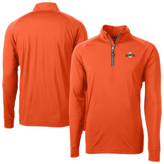 San Francisco Giants Cutter & Buck Adapt Eco Knit Stretch Recycled Quarter-Zip Pullover Top - Orange