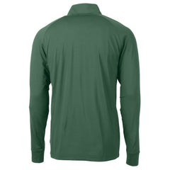 Athletics Cutter & Buck Stomper Adapt Eco Knit Stretch Recycled Quarter-Zip Pullover Top - Hunter Green
