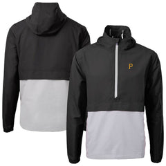 Pittsburgh Pirates Cutter & Buck Charter Eco Recycled Half-Zip Anorak Jacket - Black
