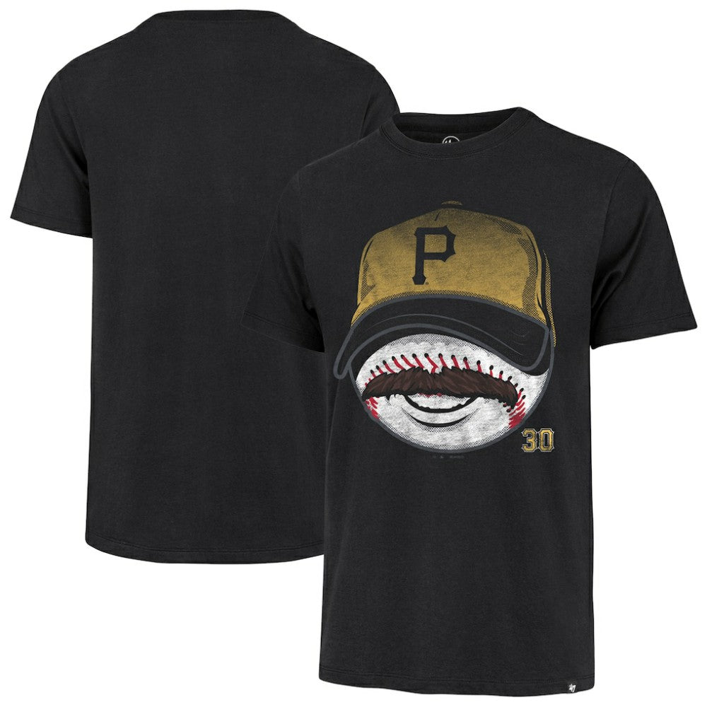 Paul Skenes Pittsburgh Pirates Mustache Franklin T-Shirt - Black | 47 brand