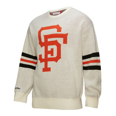San Francisco Giants Retro Pullover Sweater - Cream | Mitchell & Ness