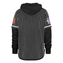 San Francisco Giants Pinstripe Double Header Pullover Hoodie - Black | 47 brand