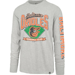 Baltimore Orioles Fair Ball Franklin Long Sleeve T-Shirt - Gray | 47 brand