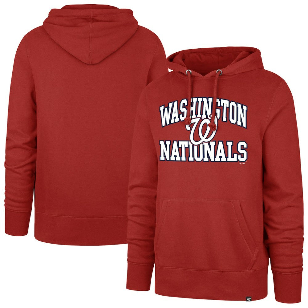 Washington Nationals Velocity Headline Pullover Hoodie - Red | 47 brand