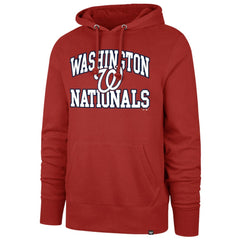 Washington Nationals Velocity Headline Pullover Hoodie - Red | 47 brand