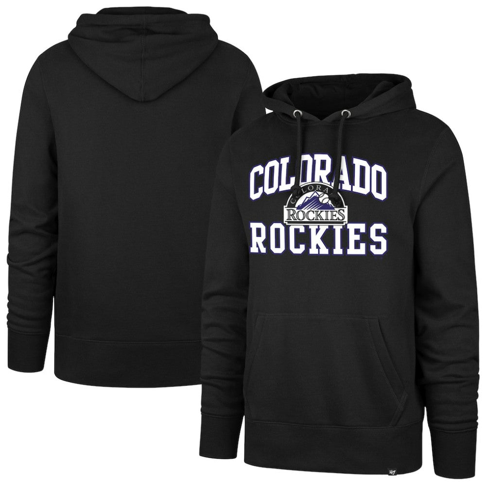 Colorado Rockies Velocity Headline Pullover Hoodie - Black | 47 brand