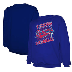 Texas Rangers Stitches Lightweight Crew Sweatshirt - Royal