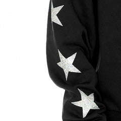NFL Denver Broncos Gameday Couture Women's Rhinestone Star Sleeve Settle the Score Oversized Tri-Blend Pullover