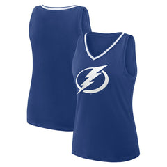 Tampa Bay Lightning Logo Athletic Women's Stellar Win V-Neck Tank Top