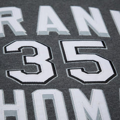 Frank Thomas Chicago White Sox Legends Collection Vintage Logo Name & Number Fleece Pullover Sweatshirt - Heather Charcoal | Mitchell & Ness