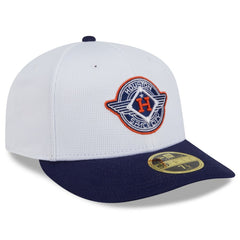 Houston Astros 2025 City Connect Batting Practice Low Profile 59FIFTY Fitted Hat - White/Navy | New Era