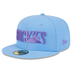 Colorado Rockies 2025 City Connect Fan Pack 59FIFTY Fitted Hat - Light Blue | New Era