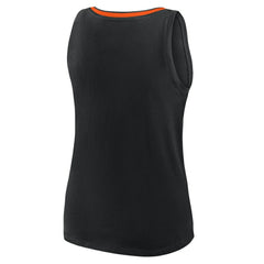 San Francisco Giants Logo Athletic Women's Stellar Win V-Neck Tank Top - Black
