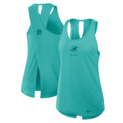 NFL Miami Dolphins Women's Glory Open-Back Crisscross Dri-FIT Tank Top