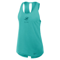NFL Miami Dolphins Women's Glory Open-Back Crisscross Dri-FIT Tank Top