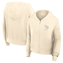NFL Tennessee Titans Women's Glory Cropped Full-Zip Hoodie