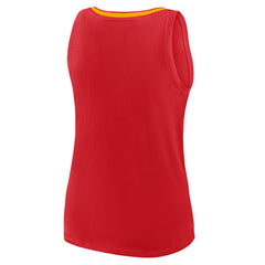 NFL Kansas City Chiefs Logo Athletic Women's Stellar Win V-Neck Tank Top