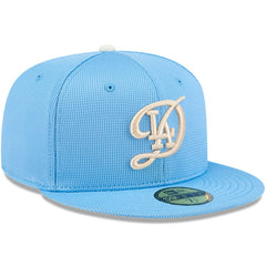 Los Angeles Dodgers City Connect Batting Practice 59FIFTY Fitted Hat - Light Blue | New Era