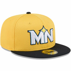 Minnesota Twins City Connect Batting Practice 59FIFTY Fitted Hat - Yellow/Black | New Era