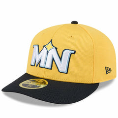 Minnesota Twins City Connect Batting Practice Low Profile 59FIFTY Fitted Hat - Yellow/Black | New Era