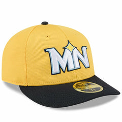 Minnesota Twins City Connect Batting Practice Low Profile 59FIFTY Fitted Hat - Yellow/Black | New Era