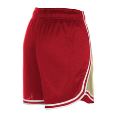 NFL San Francisco 49ers Women's Throwback Sport Classics Mesh Shorts