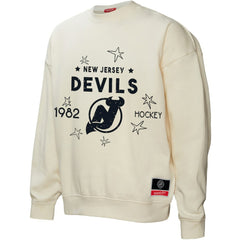New Jersey Devils Mitchell & Ness Women's Logo 3.0 Pullover Sweatshirt