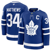 Auston Matthews Toronto Maple Leafs Fanatics Captain Patch Home Premium Jersey