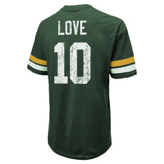 NFL Green Bay Packers Jordan Love Majestic Threads Name & Number Oversize Fit T-Shirt