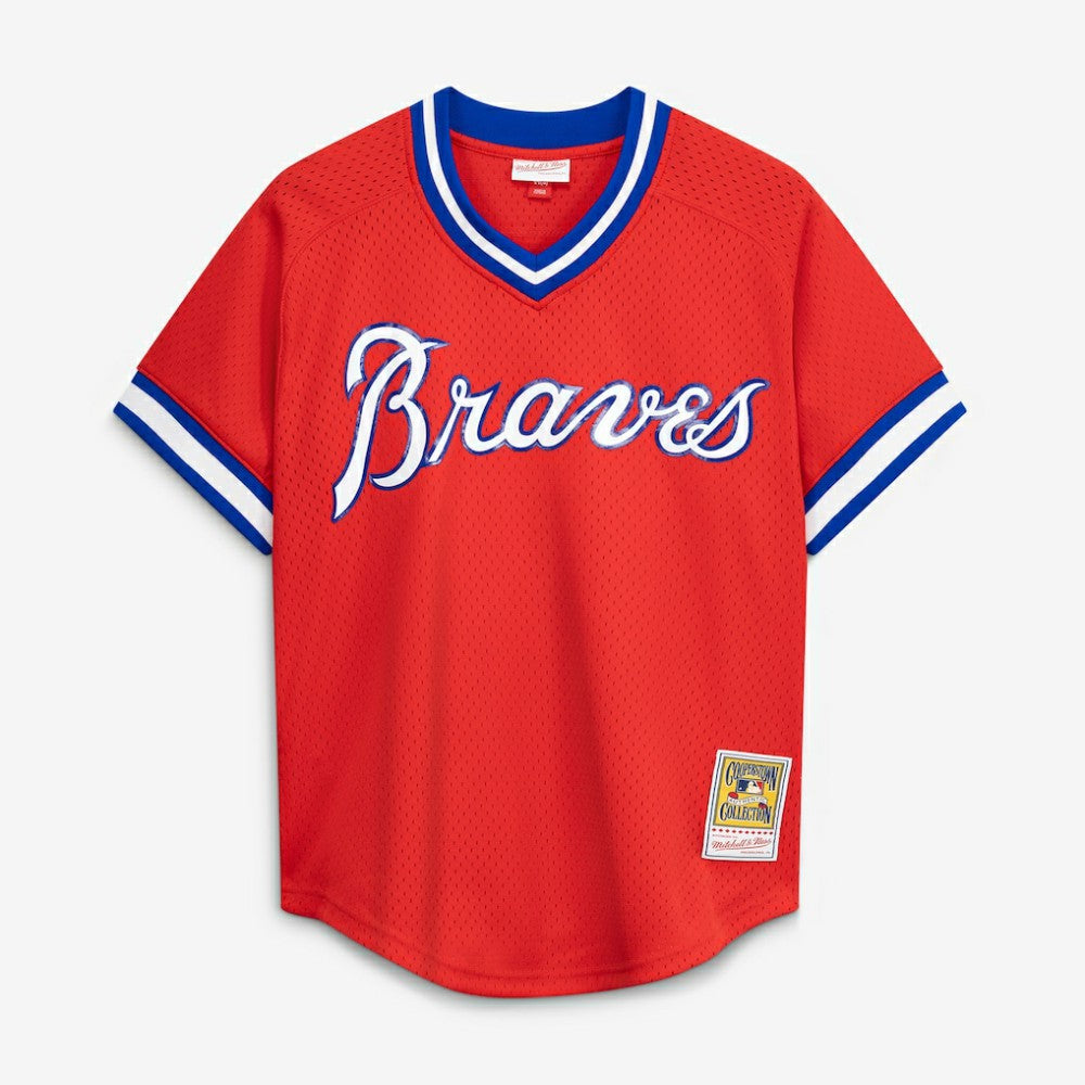 Dale Murphy Atlanta Braves Cooperstown Collection Mesh Batting Practice Jersey - Red | Mitchell & Ness