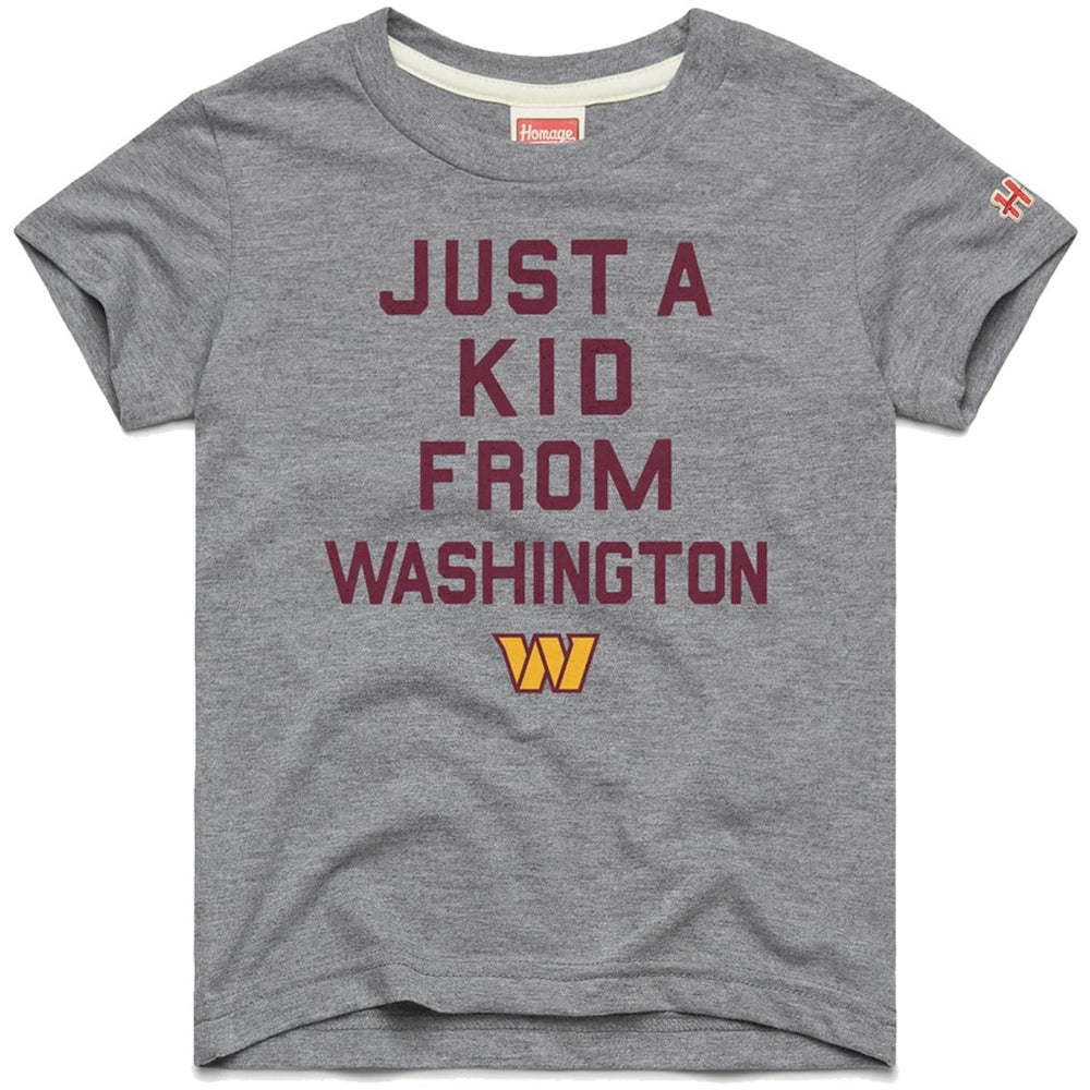 NFL Washington Commanders Homage Youth Just a Kid Tri-Blend T-Shirt