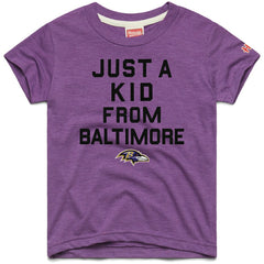 NFL Baltimore Ravens Homage Youth Just a Kid Tri-Blend T-Shirt