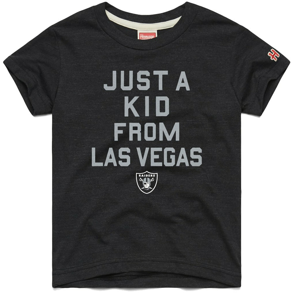 NFL Las Vegas Raiders Homage Youth Just a Kid Tri-Blend T-Shirt