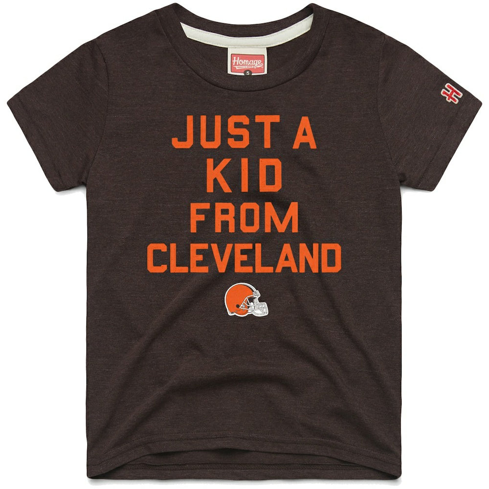 NFL Cleveland Browns Homage Youth Just a Kid Tri-Blend T-Shirt