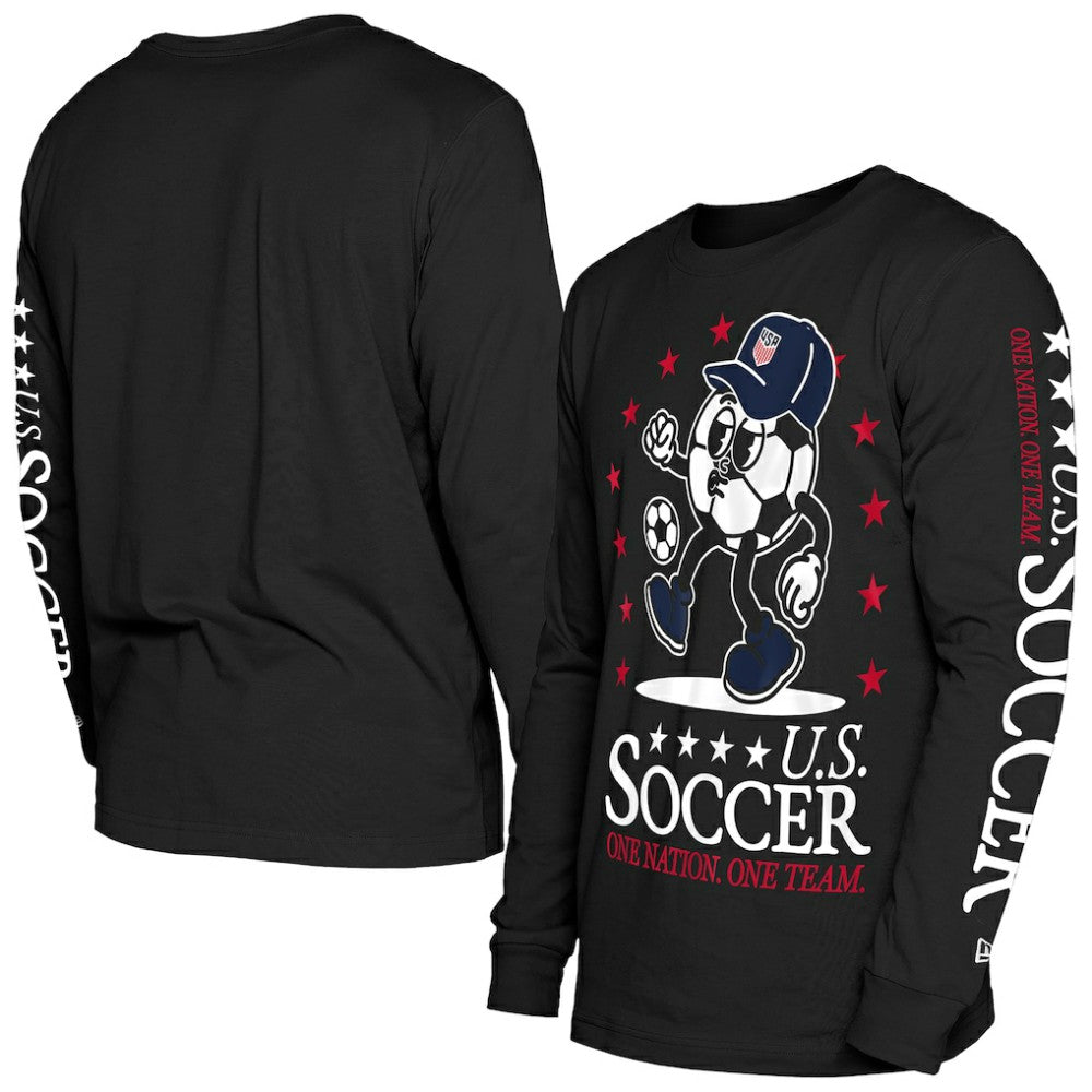 USMNT New Era Old School Sport Long Sleeve T-Shirt / Soccer Discount