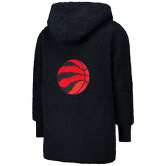 The Best Lounger in the World By Jill Martin Toronto Raptors Unisex Black Oversized Open-Front Hoodie Sweater sale
