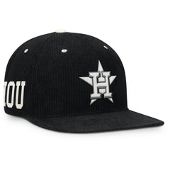 Houston Astros Pro Corduroy Structured Snapback Hat - Black | Nike